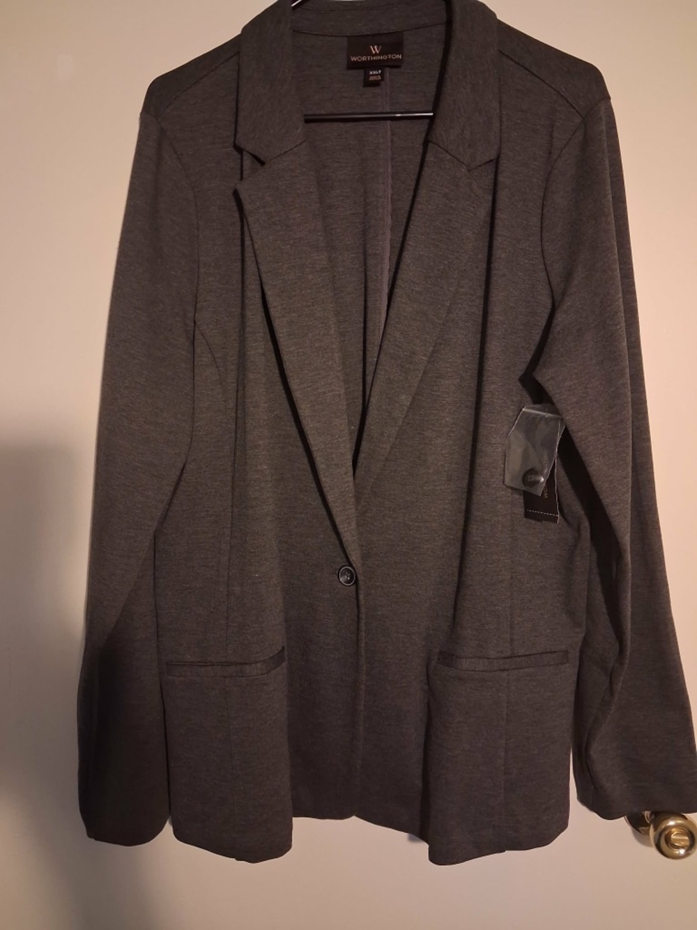 Worthington Blazer Woman’s XXLT GRAY Unlined